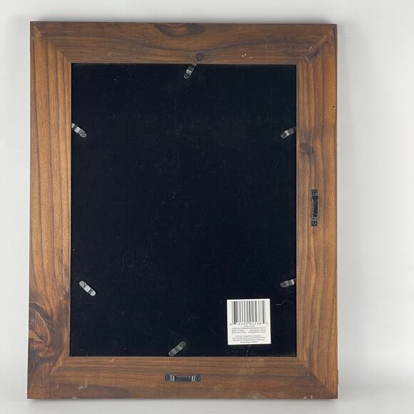 Michaels Wood 10 x 13 Photo Frame Metal Hinge Accents; Frame 13 5/8 x 16 5/8 - Picture 3 of 4
